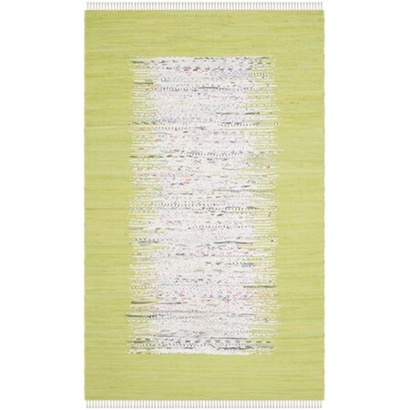 Safavieh Montauk Hand Woven Medium Rectangle Rug- Ivory - Citron- 5 x 8 ft. MTK711J-5